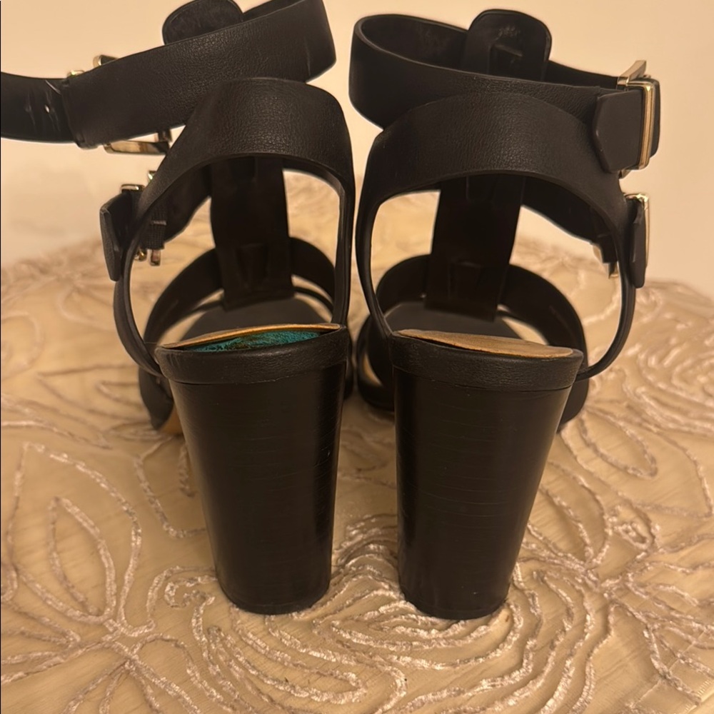 INC International Concepts Black  block Heels - Picture 7 of 12
